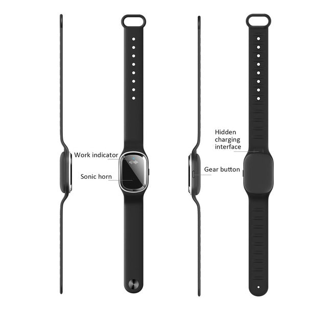 Super Shield Mosquito Repellent Watch Band Ultrasonic And Electronic - Sun Studio