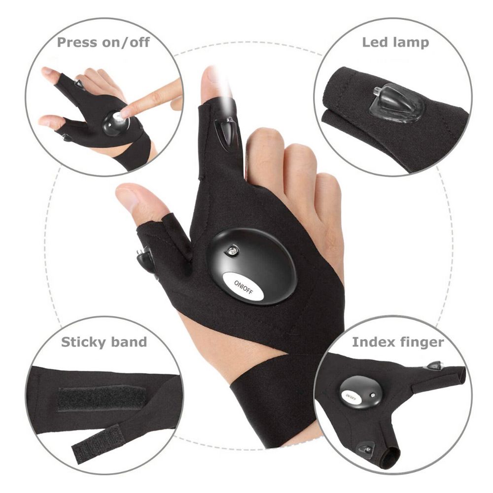 Flash Light LED Gloves Multipurpose - Sun Studio