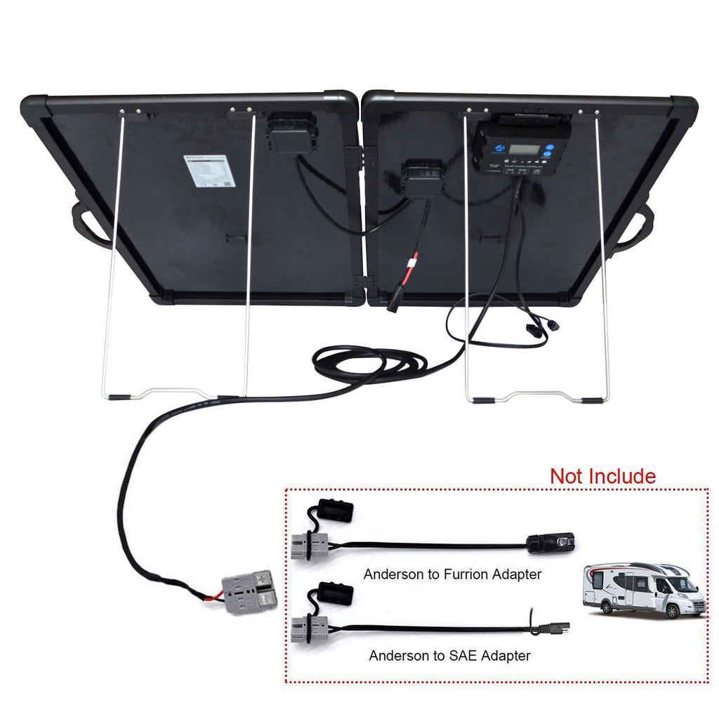 ACOPower Plk 120W Portable Solar Panel Kit, Lightweight Briefcase with - Sun Studio