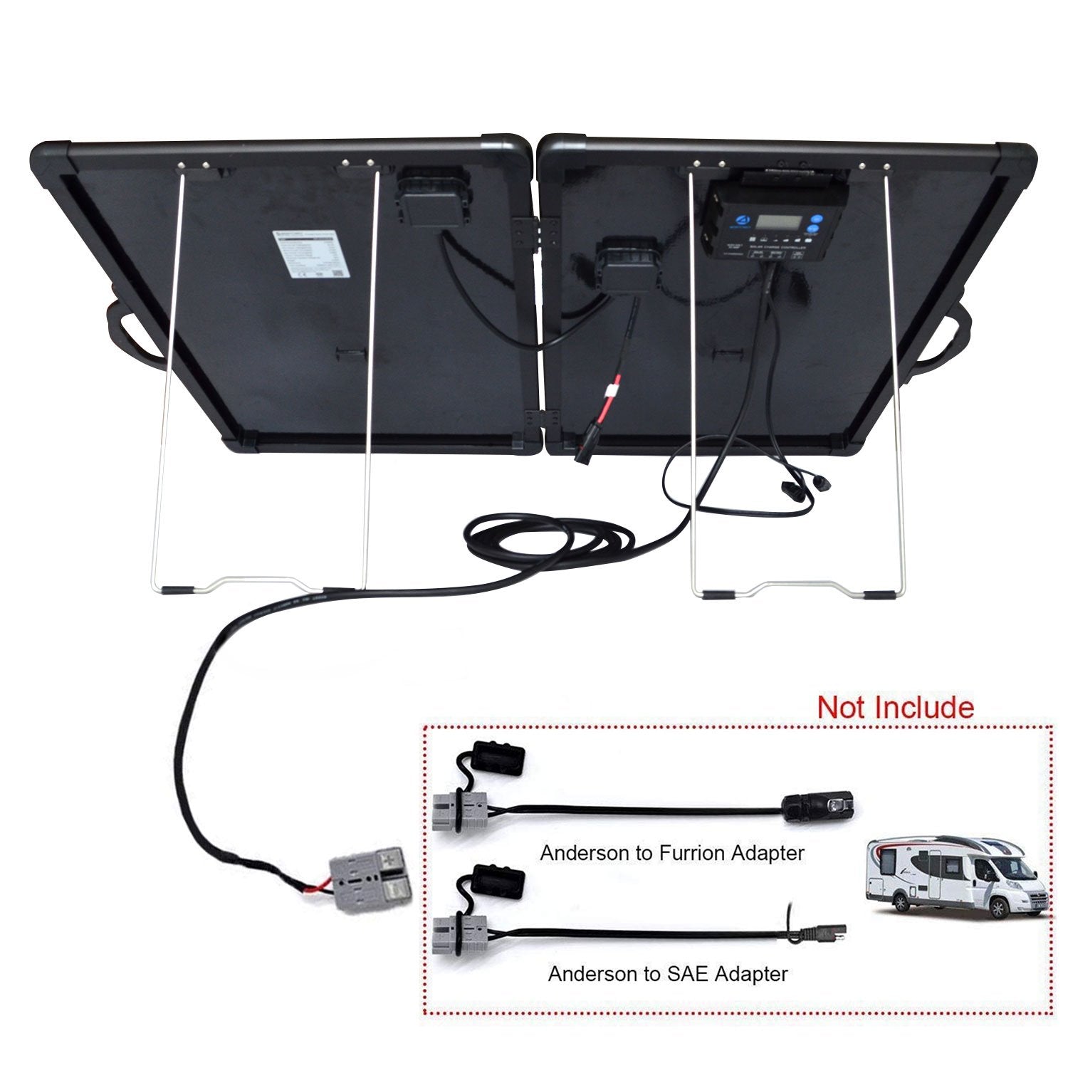 ACOPower Plk 120W Portable Solar Panel Kit, Lightweight Briefcase with - Sun Studio