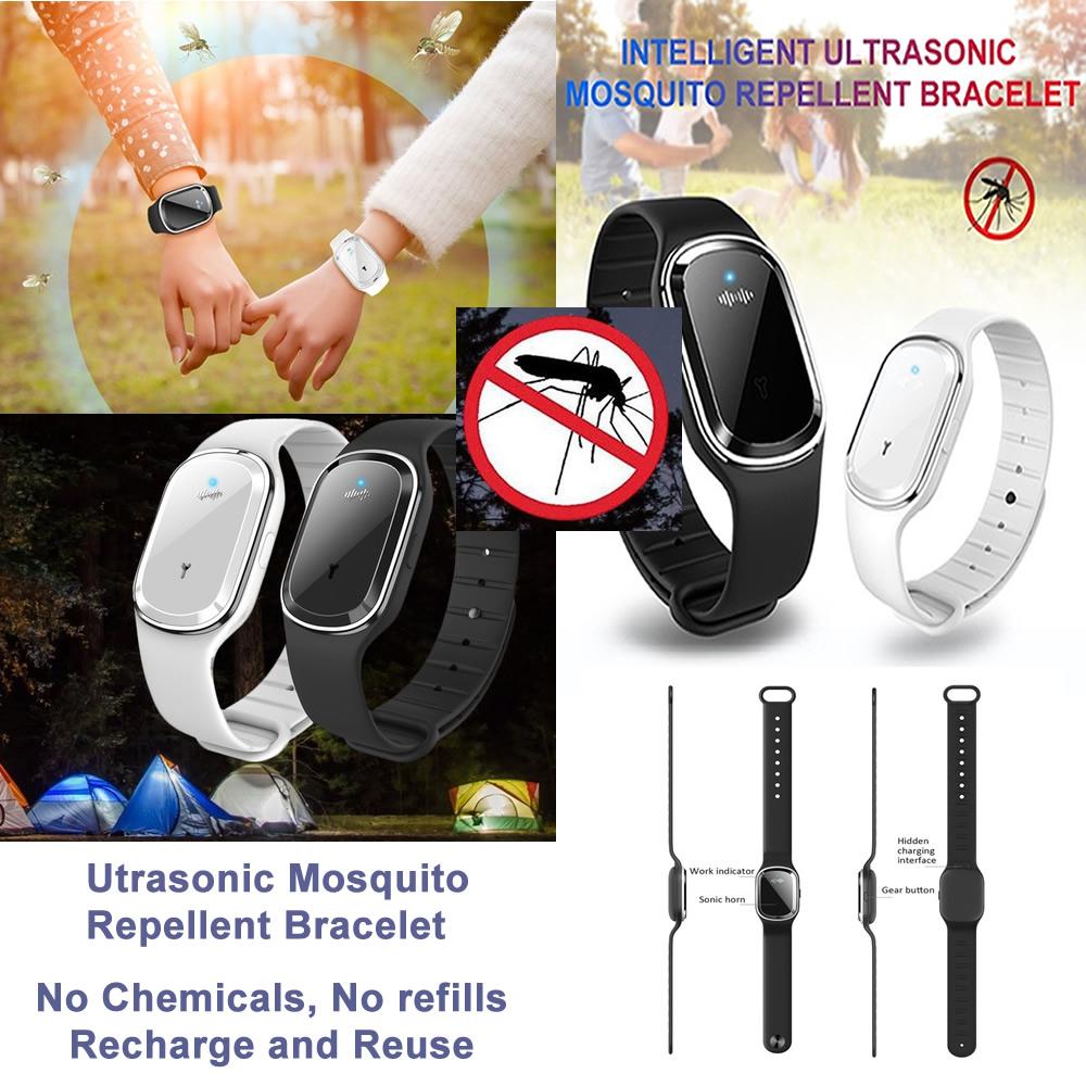 Super Shield Mosquito Repellent Watch Band Ultrasonic And Electronic - Sun Studio