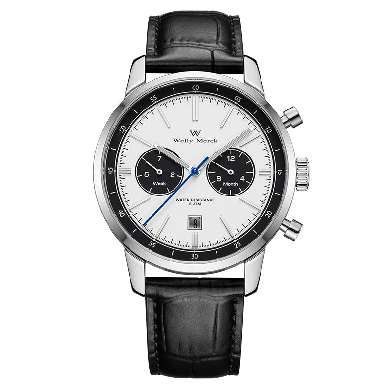WM Watch Automatic Mechanical Watch Man Business Casual Watches Stainless Steel Sapphire Waterproof For Men Welly Merck 138M-WM - Sun Studio