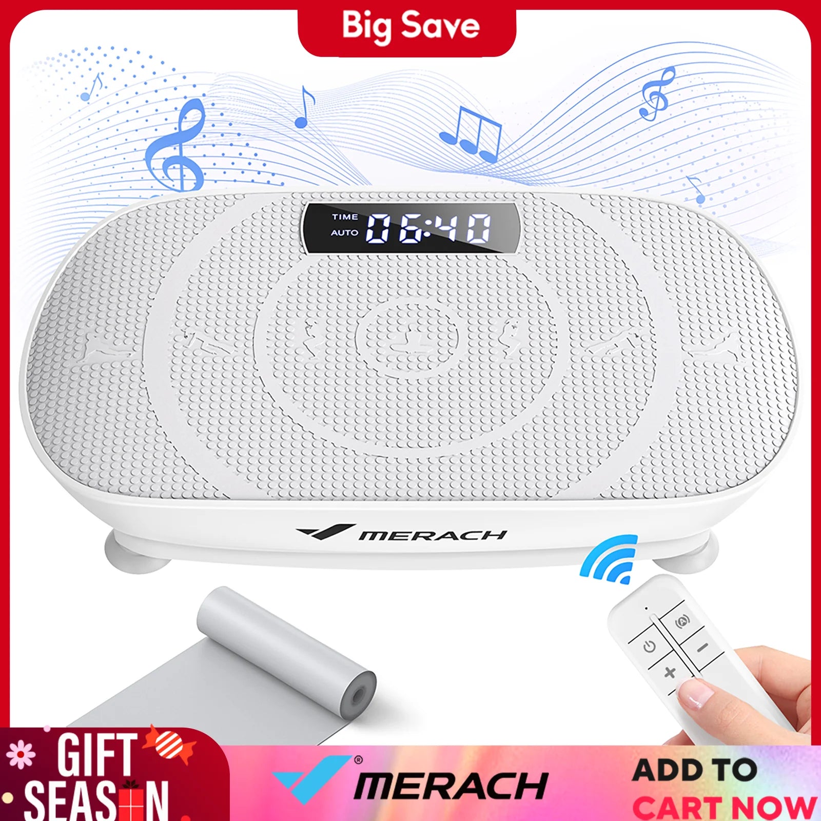 MERACH Vibration Plate Device Powered Vibration Platform for Full Body Training Fat Burning&Muscle Building Weight Loss&Shaping - Sun Studio