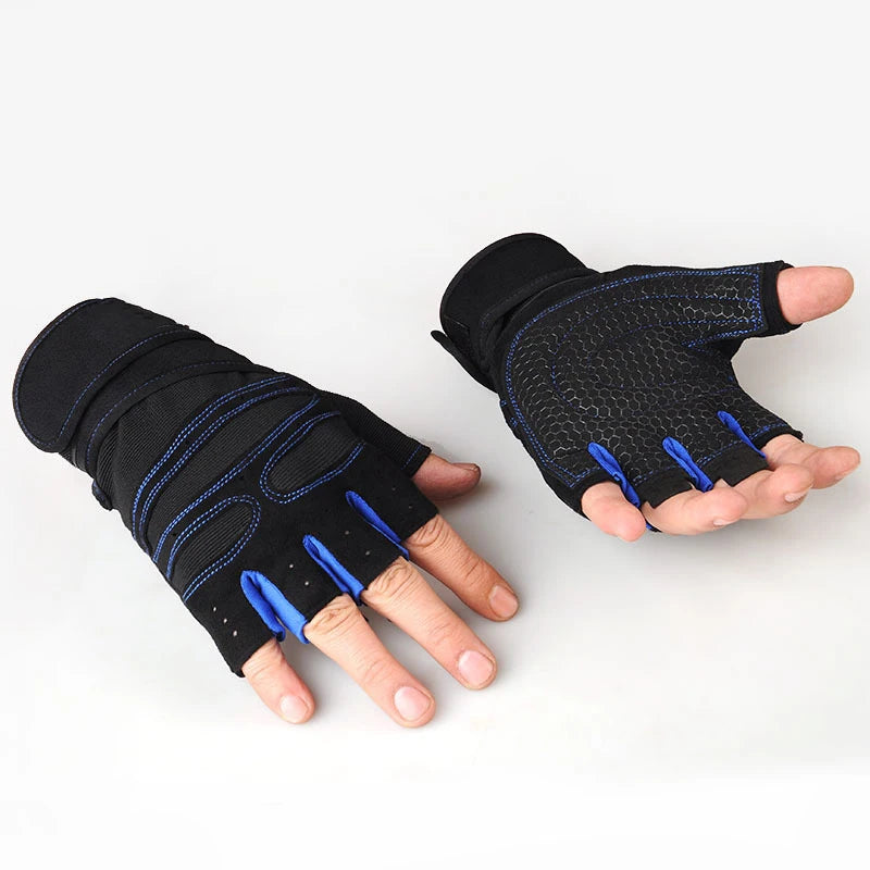 Gym Gloves Fitness Weight Lifting Gloves Body Building Training Sports Exercise Cycling Sport Workout Glove for Men Women - Sun Studio
