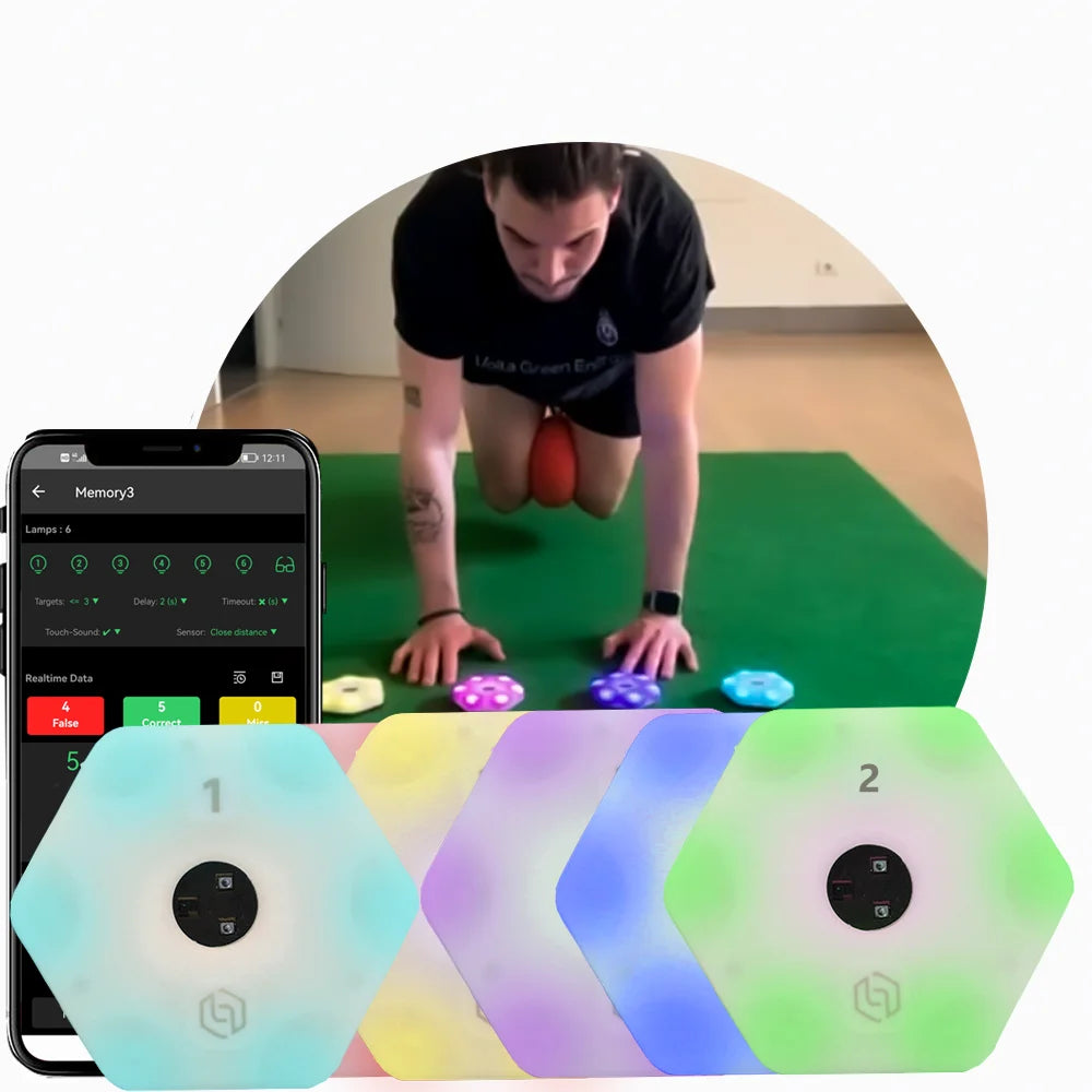 Reactionx Training Light Lamp, Speed agility, Response Equipment, Basketball, Soccer, Tennis, Fitlight, Blazepod, Badminton - Sun Studio