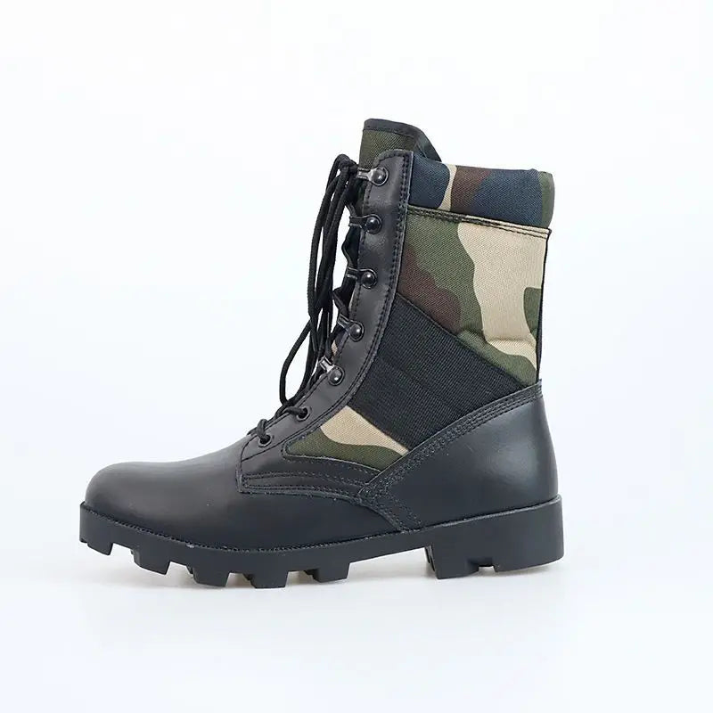 Taktische Stiefel Herren Training Spezial Hochschaft Schuhe Outdoor Stoßdämpfend Hartsohlige Hohe Wanderstiefel