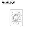 Sun and Moon Temporary Tattoo,Lasts To 15 Days New Technology Magic Waterproof Semi Permanent Sticker. - Sun Studio
