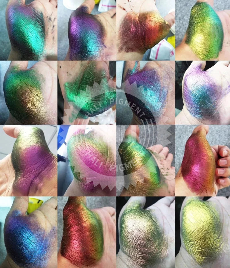 1G/Jar Super Chameleon Automotive Paint Pigment Powder Hypershift Chameleon Pigment Colorshift Blue/Red/Purple Item:HLMR-46 - Sun Studio