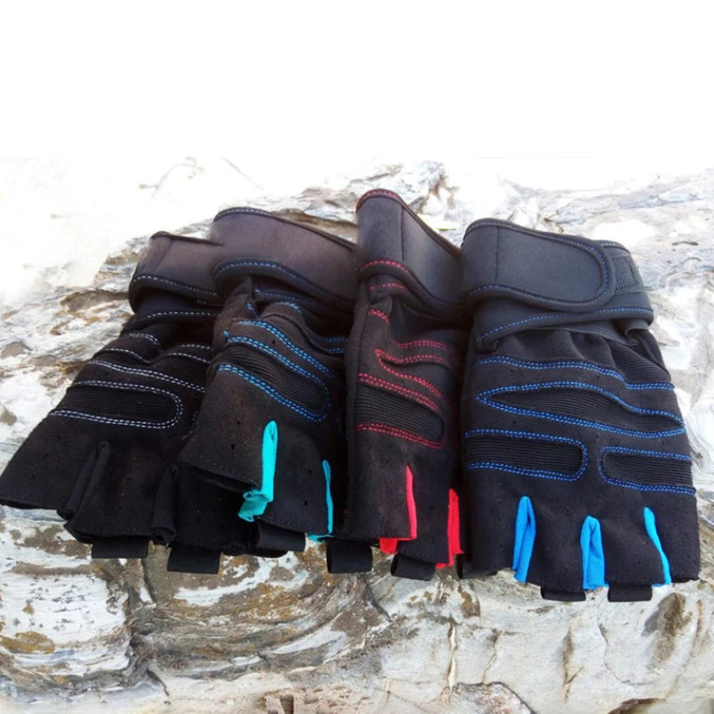 Gym Gloves Fitness Weight Lifting Gloves Body Building Training Sports Exercise Cycling Sport Workout Glove for Men Women - Sun Studio
