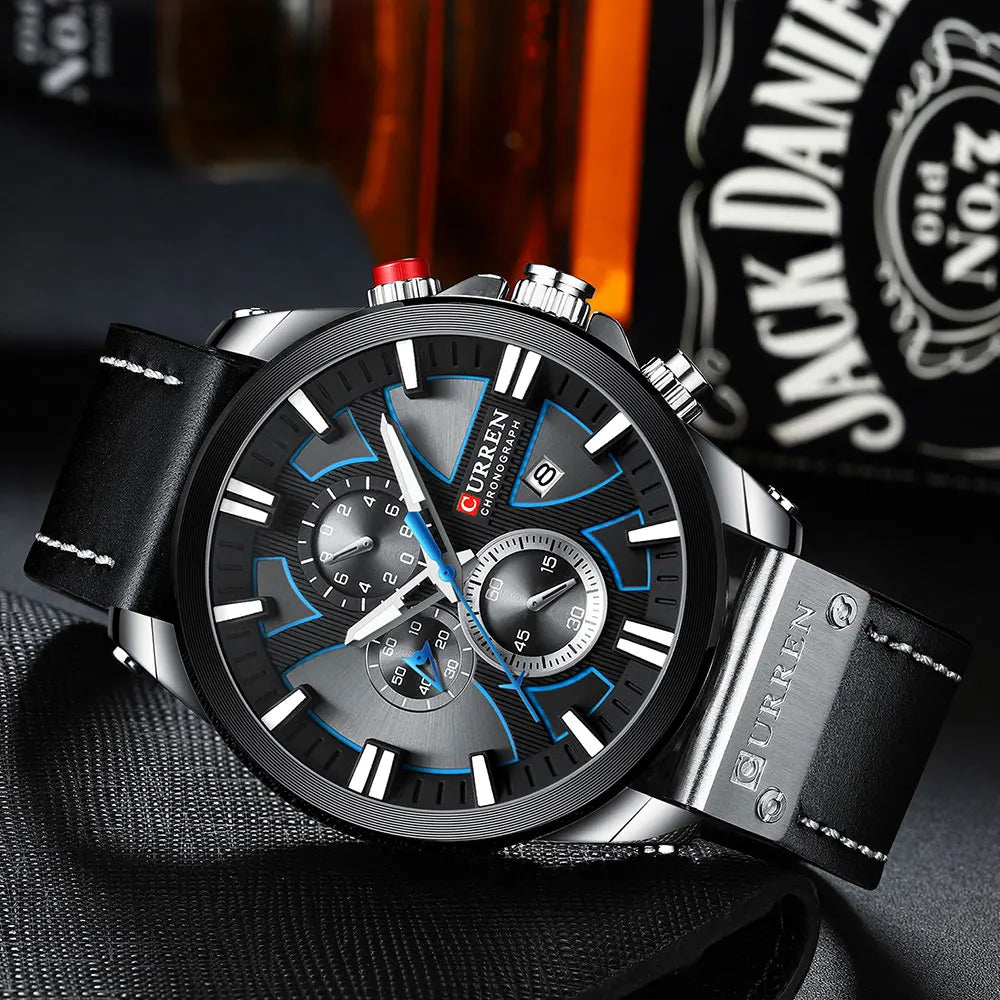 New CURREN Men Watches Fashion Quartz Wrist Watches Men's Military Waterproof Sports Watch Male Date Clock Relogio Masculino - Sun Studio