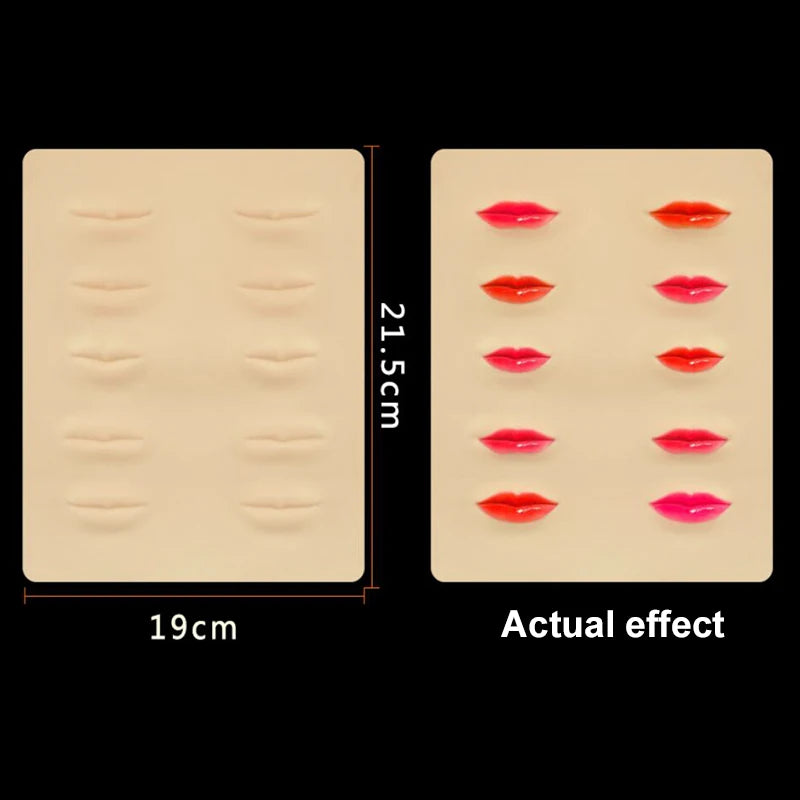 Double Side Eyebrow Tattoo Practice Skin Silicone Skin Kits Tattoo Supplies For Microblading Permanent Makeup Beginner PMU Set - Sun Studio