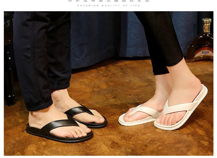 New Arrivals Summer Shoes Men Slippers Flip Flops Casual Beach Slides Home Outdoor Black Slippers chanclas hombre тапочки 36-44# - Sun Studio
