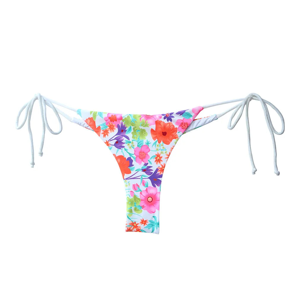 Wholesale Womens Bikini Bottoms Sexy Swimsuit Thong Vintage Swimwear Black Brazilian Biquini Designer Bikinis T-back Cheeky - Sun Studio