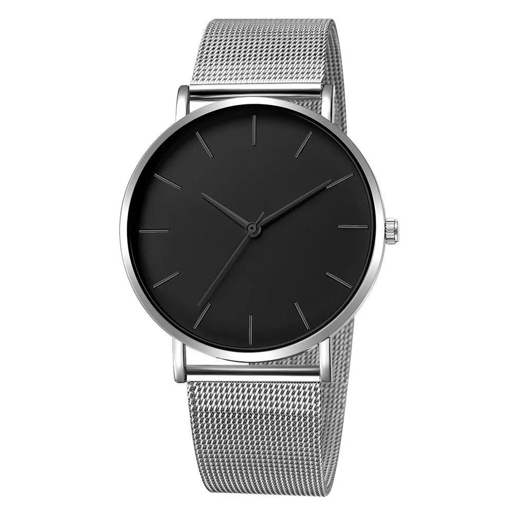 Men Watch Luxury Top Brand Quartz Watches Business Simple Ultra Thin Mesh Wristwatch Men's Clock Reloj Hombre Montre Homme - Sun Studio