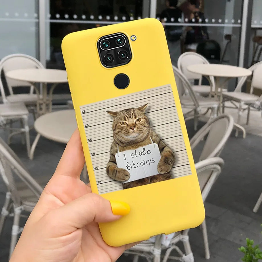 For Redmi Note 9s Case Pet Cats and Dogs Cover On Xiaomi Redmi Note 9 pro Max 9pro note9 Back Case Camera Protoctor Bumper Shell - Sun Studio