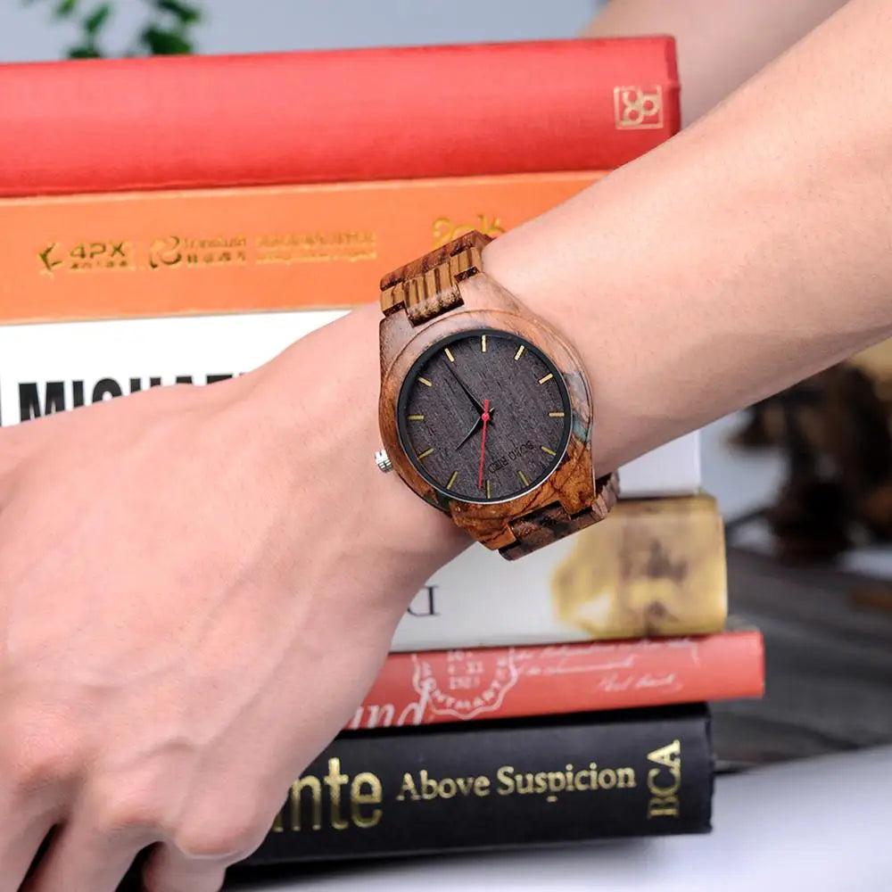 relogio masculino BOBO BIRD Wood Watch Men Special Design Handmade Wrist Watches for Him Customized Wooden Gifts DROPSHIPPING - Sun Studio