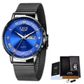 LIGE Fashion Women Watch Top Brand Luxury Ultra-Thin Mesh Watch For Women Casual Sport Quartz Date Chronograph Watches Feminino - Sun Studio