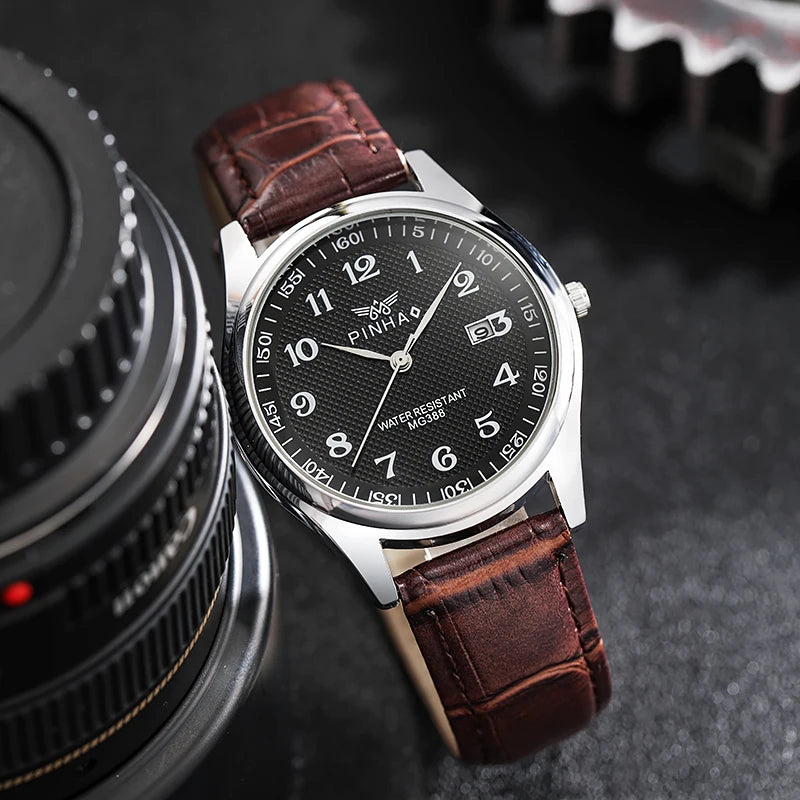 22024 New Fashion Leather Strap Men Watches Montre de luxe homme Best selling Products - Sun Studio