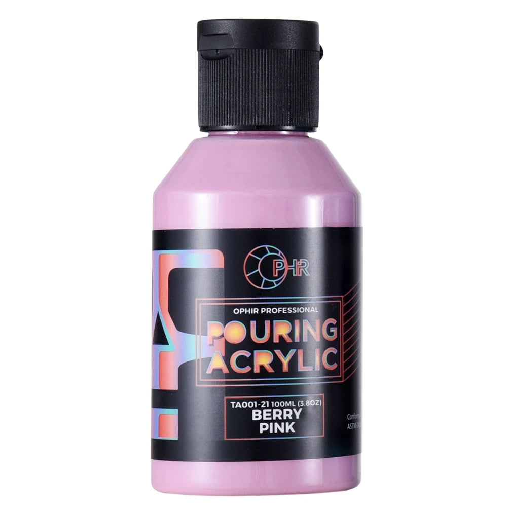OPHIR Acrylic Pouring Paint Water-Based High Flow Arts Supply 36 Colors for Choose 100ML/Bottle TA001 - Sun Studio