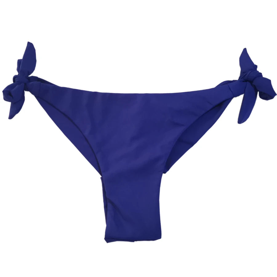 Sexy Solid Thong Bikini Brazilian Cut Swimwear Women Bottom Adjustable Briefs Swimsuit Panties Underwear Thong Bathing Suit - Sun Studio