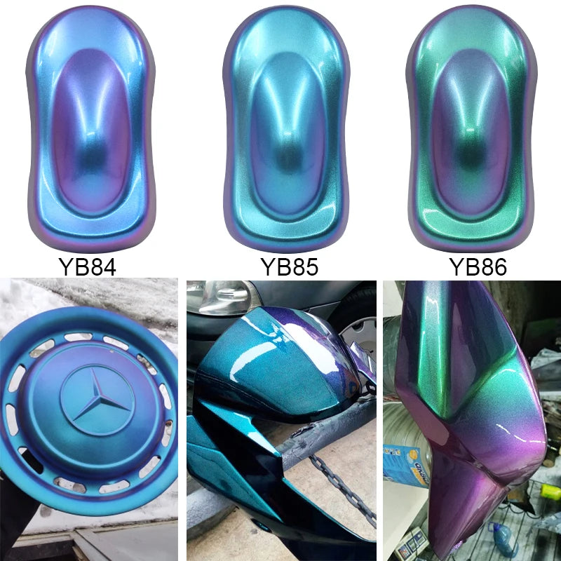 Chameleon Pigments Acrylic Powder Coating Dye Magic Discolored Pearlescent for Crafts Car Automotive Painting Decoration Arts - Sun Studio