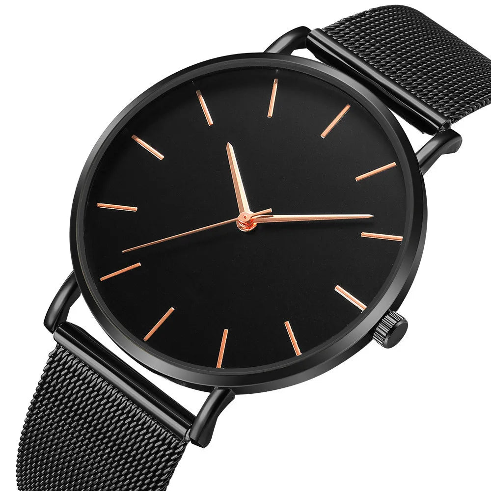 Men Watch Luxury Top Brand Quartz Watches Business Simple Ultra Thin Mesh Wristwatch Men's Clock Reloj Hombre Montre Homme - Sun Studio