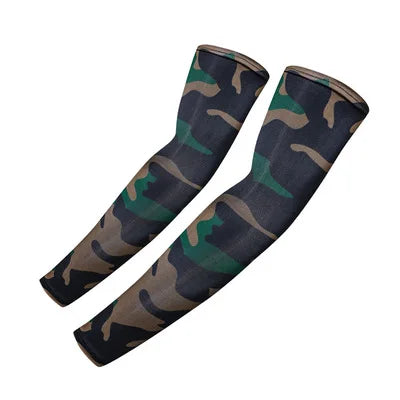 2PCS Cool Men Women Cycling Running Arm Warmer Sleeves UV Sun Protection Cuff Arm Cover Fishing Arm Sleeve Basketball Armguards - Sun Studio