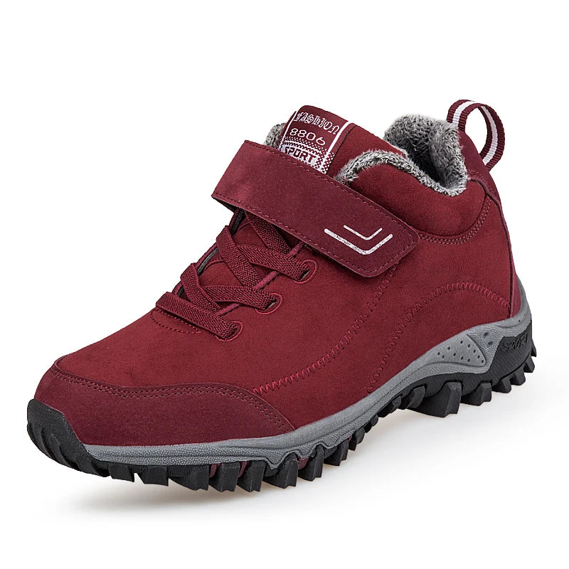 Marken Winter Herren Wildleder Arbeitsschuhe Fell Warm Stiefeletten Outdoor Rutschfeste Herren Stiefel Männer Wasserdichte Schneestiefel Übergröße 36-48