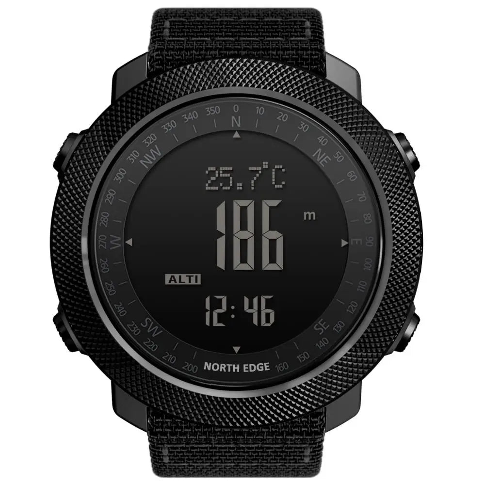 NORTH EDGE Men's sport Digital watch Hours Running Swimming Military Army watches Altimeter Barometer Compass waterproof 50m - Sun Studio