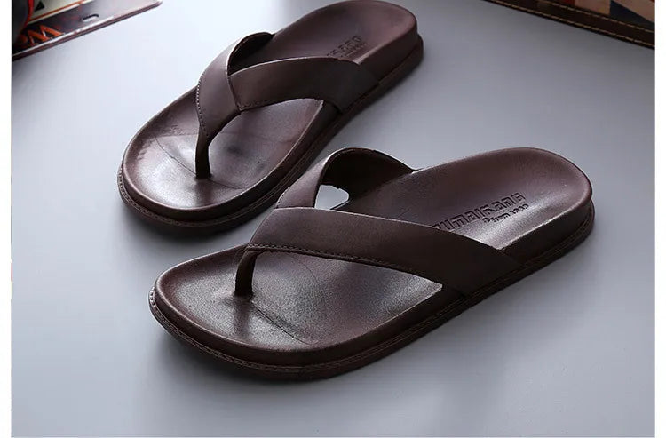New Arrivals Summer Shoes Men Slippers Flip Flops Casual Beach Slides Home Outdoor Black Slippers chanclas hombre тапочки 36-44# - Sun Studio