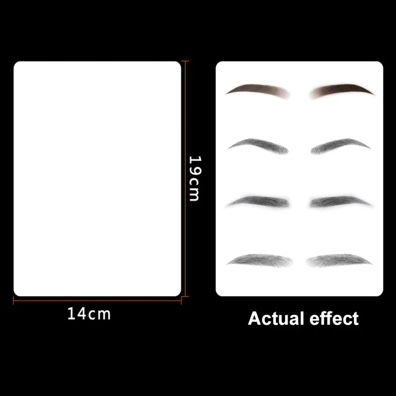 Doppelseitige Augenbrauen-Tattoo-Übungshaut Silikonhaut-Kits Tattoo-Zubehör für Microblading Permanent Make-up Anfänger PMU Set