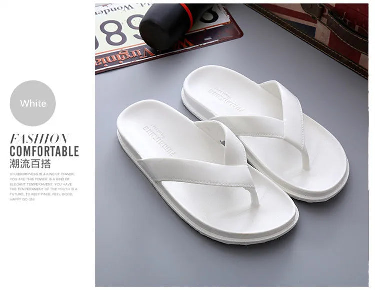 New Arrivals Summer Shoes Men Slippers Flip Flops Casual Beach Slides Home Outdoor Black Slippers chanclas hombre тапочки 36-44# - Sun Studio