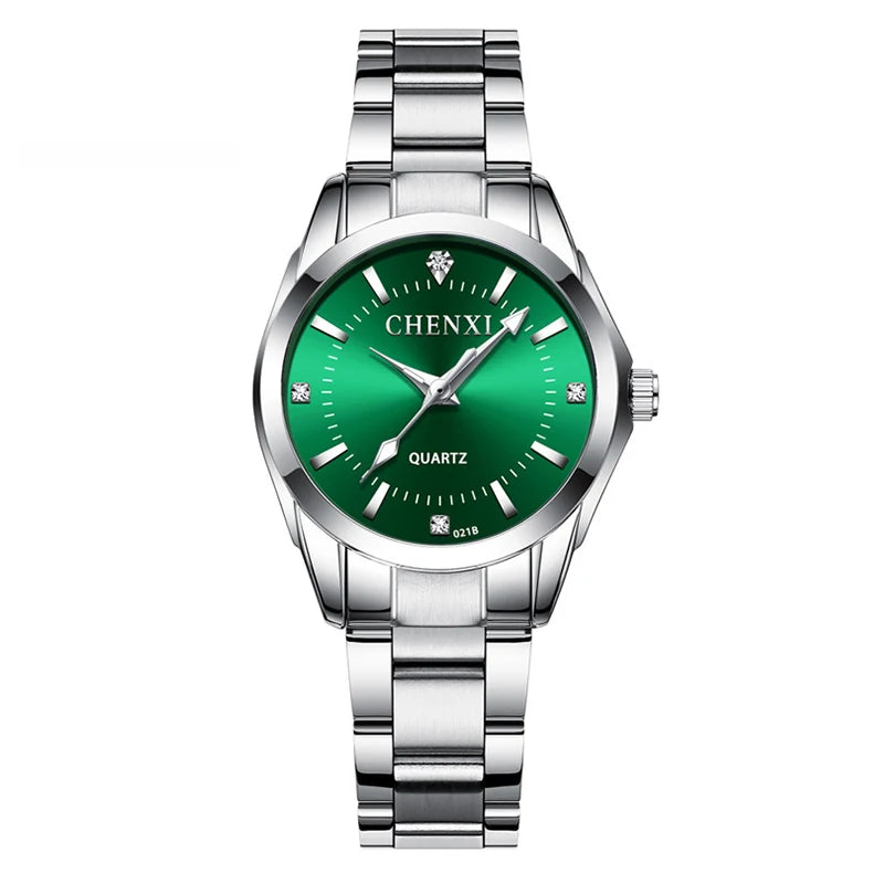 6 Colors CHENXI Brand Watch Luxury Women's Casual Watches Waterproof Watch Women Fashion Dress Rhinestone WristWatch CX021B - Sun Studio