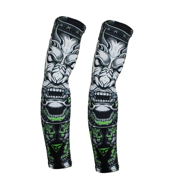 2PCS Coole Männer Frauen Radfahren Laufen Armwärmer UV Sonnenschutz Manschette Armabdeckung Angeln Arm Sleeve Basketball Armschutz