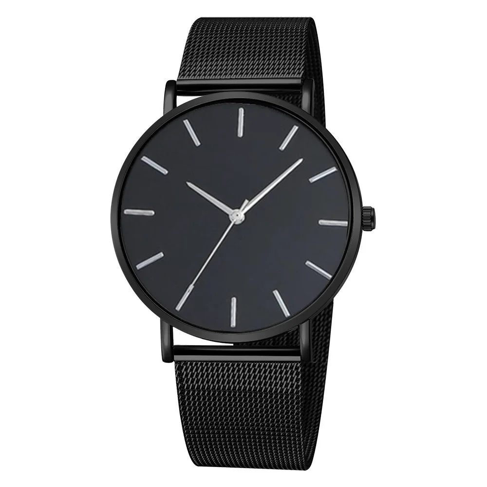 Men Watch Luxury Top Brand Quartz Watches Business Simple Ultra Thin Mesh Wristwatch Men's Clock Reloj Hombre Montre Homme - Sun Studio