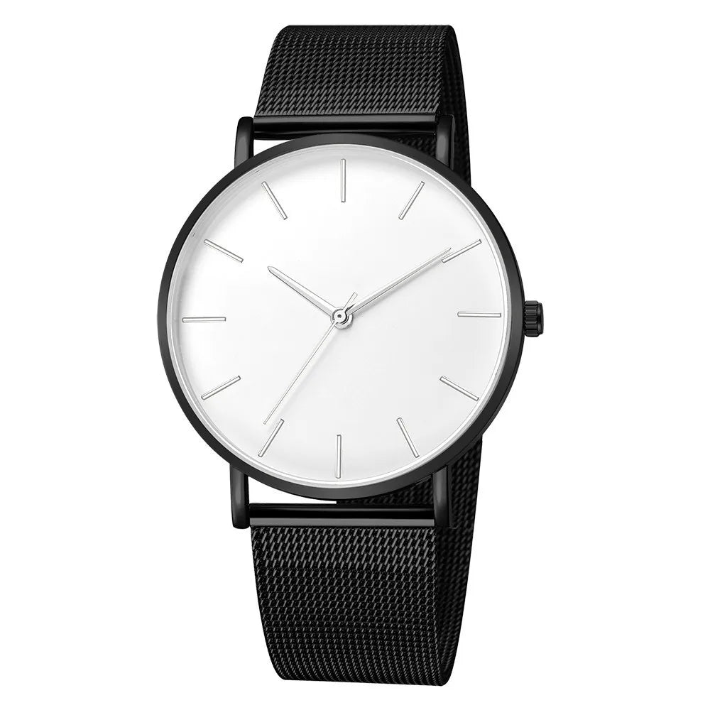 Men Watch Luxury Top Brand Quartz Watches Business Simple Ultra Thin Mesh Wristwatch Men's Clock Reloj Hombre Montre Homme - Sun Studio
