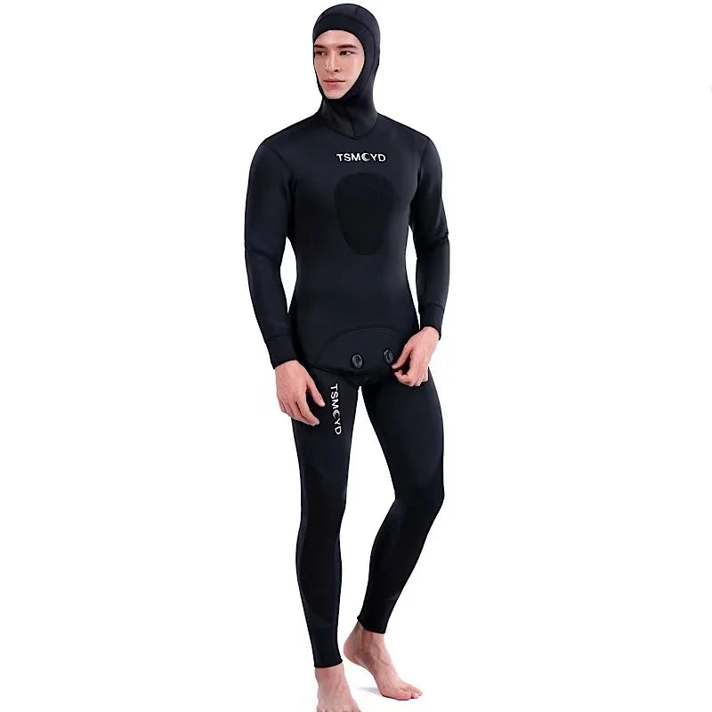 Camouflage SCR Neoprene 3mm Swim Wetsuits Men's Diving Suit Split Scuba Snorkel Swimsuit Spearfishing Surfing Jumpsuit Equipment - Sun Studio