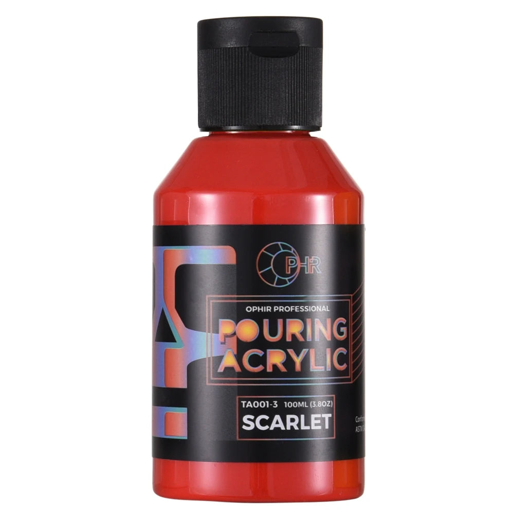 OPHIR Acrylic Pouring Paint Water-Based High Flow Arts Supply 36 Colors for Choose 100ML/Bottle TA001 - Sun Studio