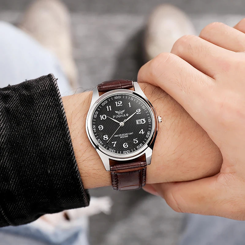 22024 New Fashion Leather Strap Men Watches Montre de luxe homme Best selling Products - Sun Studio