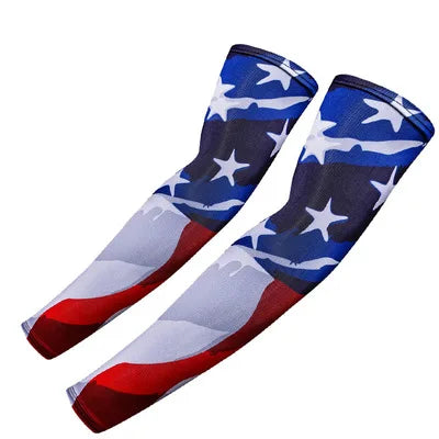 2PCS Coole Männer Frauen Radfahren Laufen Armwärmer UV Sonnenschutz Manschette Armabdeckung Angeln Arm Sleeve Basketball Armschutz