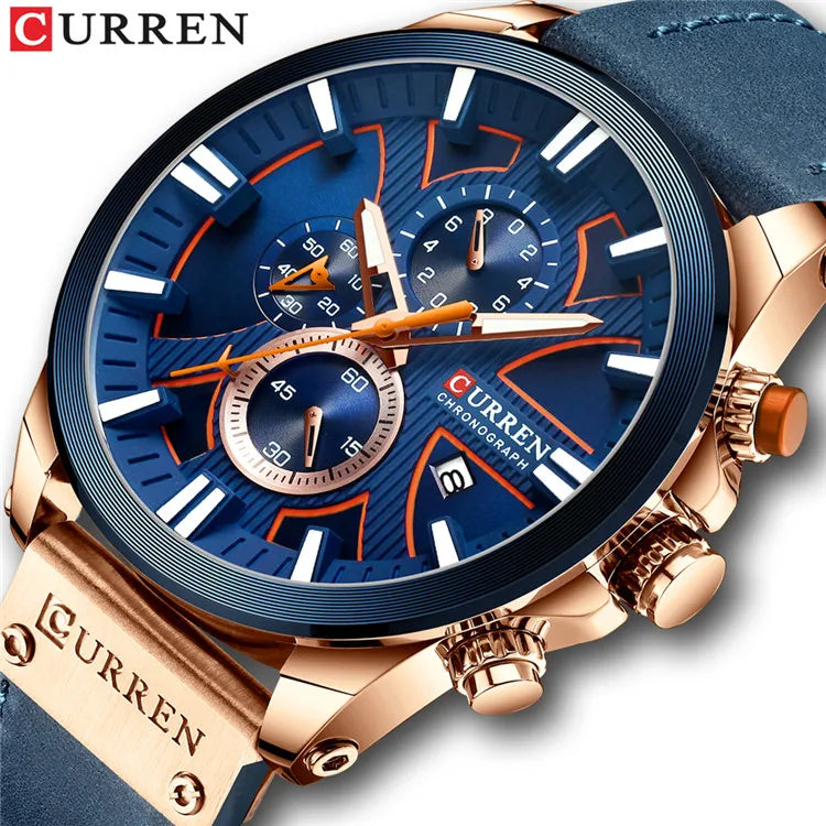 Neue CURREN Herren Uhren Mode Quarz Armbanduhren Militär Wasserdichte Sportuhr Männlicher Datum Uhr Relogio Masculino