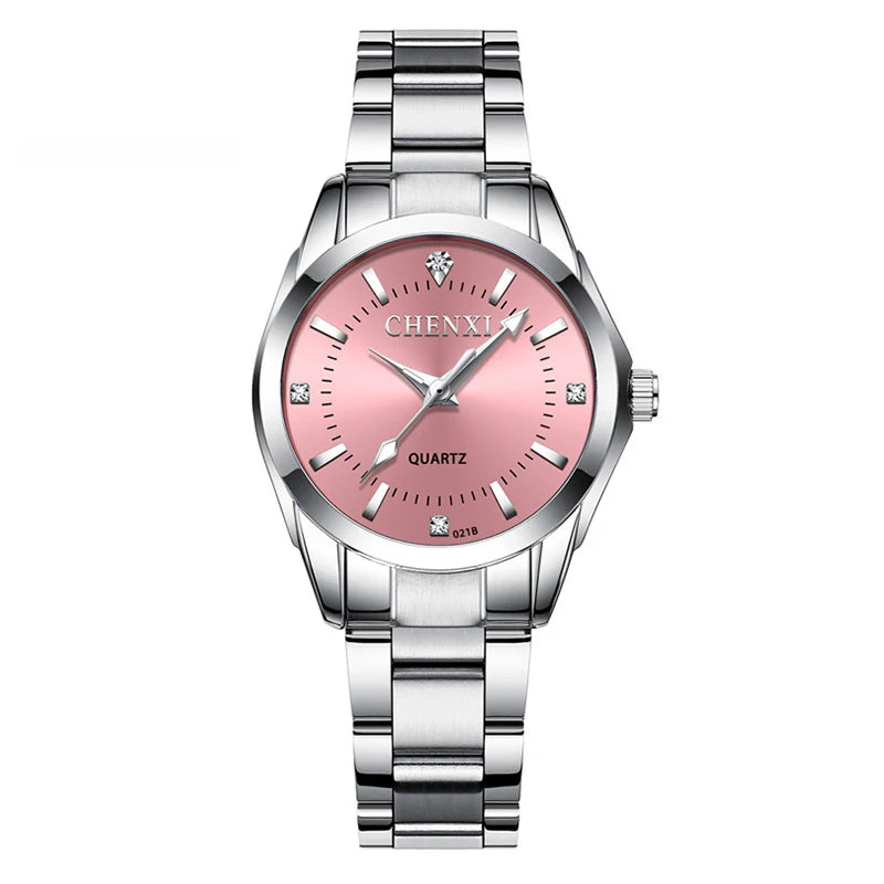 6 Colors CHENXI Brand Watch Luxury Women's Casual Watches Waterproof Watch Women Fashion Dress Rhinestone WristWatch CX021B - Sun Studio