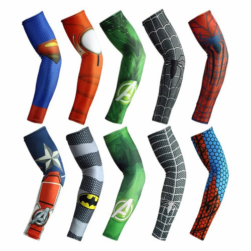 2PCS Cool Men Women Cycling Running Arm Warmer Sleeves UV Sun Protection Cuff Arm Cover Fishing Arm Sleeve Basketball Armguards - Sun Studio
