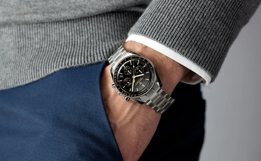 PAGANI DESIGN Moon Watches Men Quartz Watch For Men Auto Date Speed Sport Chronograph AR Sapphire Mirror Wrist watch 2025 New - Sun Studio