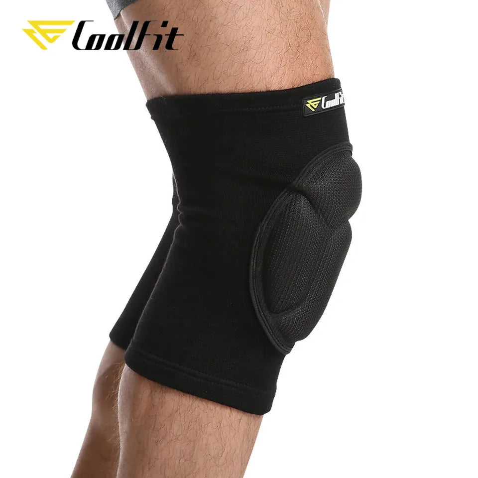 CoolFit 1 Pair Thickening Football Volleyball Extreme Sports Knee Pads Brace Support Protect Cycling Knee Protector Kneepad - Sun Studio