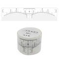 50PCS Disposable Eyebrow Ruler Sticker Adhesive Microblading Eyebrow Tattoo Brow Styling Mapping Guide Permanent Makeup Tool - Sun Studio