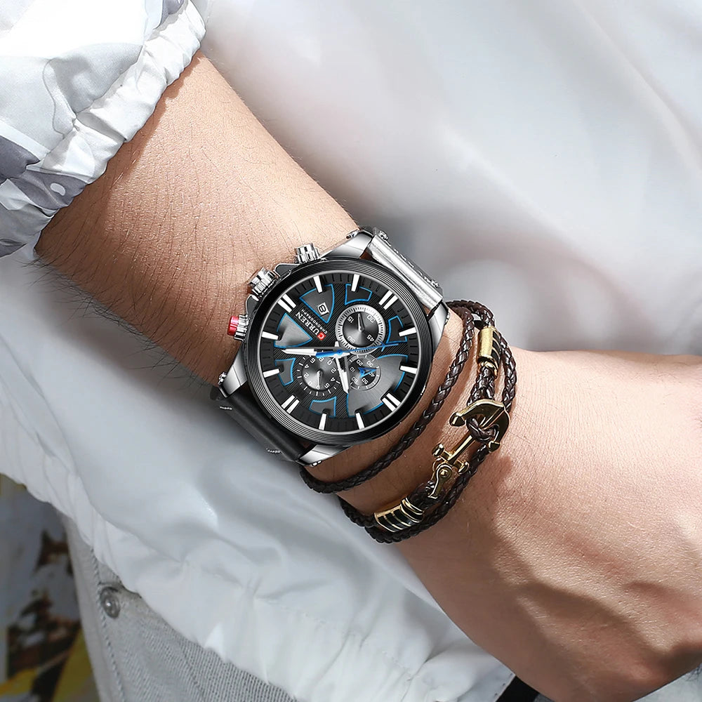 New CURREN Men Watches Fashion Quartz Wrist Watches Men's Military Waterproof Sports Watch Male Date Clock Relogio Masculino - Sun Studio