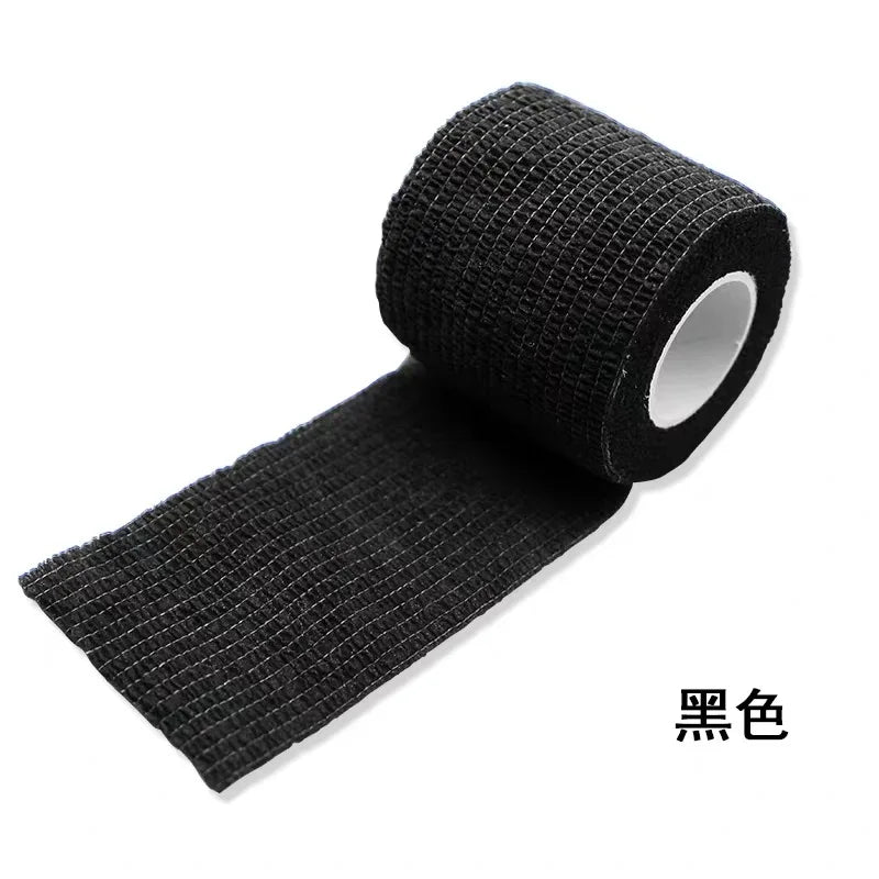 6/12/24 Black Tattoo Grip Bandage Cover Wraps Tapes Nonwoven Waterproof Self Adhesive Finger Wrist Protection Tattoo Accessories - Sun Studio