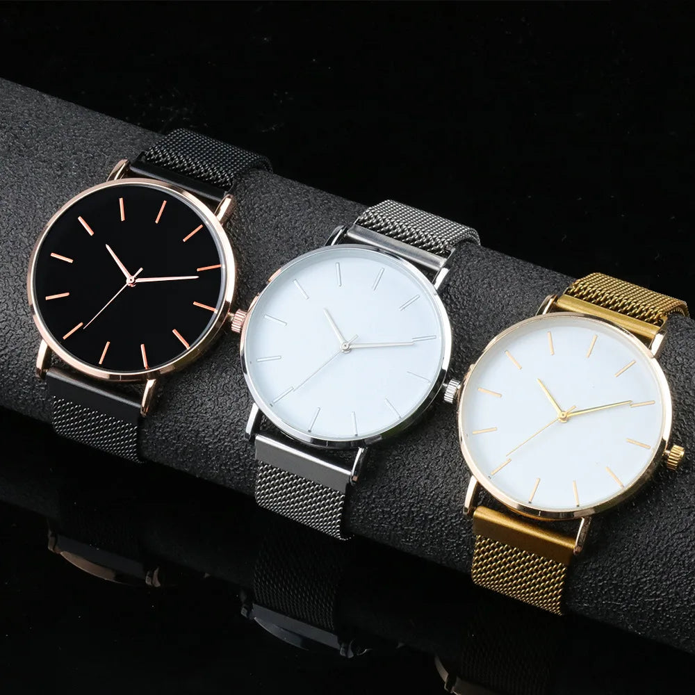 Men Watch Luxury Top Brand Quartz Watches Business Simple Ultra Thin Mesh Wristwatch Men's Clock Reloj Hombre Montre Homme - Sun Studio