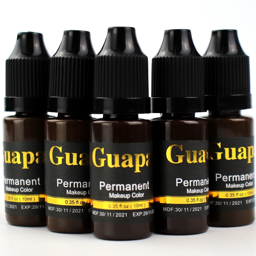 10ML Tattoo Ink Micro pigment Lip Eyebrow Permanent Makeup Pigment Tattoo Supplies for Tattoo Eyebrow Eyeliner Lip - Sun Studio